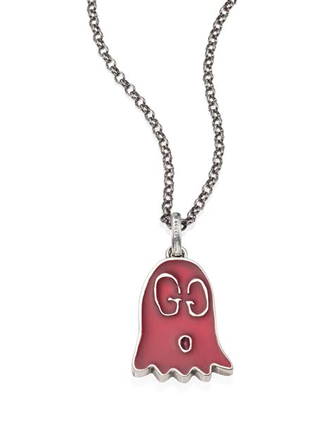 pink gucci ghost necklace|Gucci ghost background.